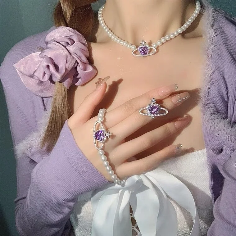 12PCS/lot Korean Fashion Purple Heart Crystal Stud Earrings for Women Elegant Planet Rhinestone Boucle D'oreille Jewelry Gifts
12PCS/lot Korean Fashion Purple Heart Crystal Stud Earrings for Women Elegant Planet Rhinestone Boucle D'oreille Jewelry Gifts