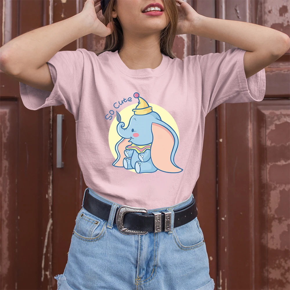 Dumbo T Shirts Women So Cute Cartoon Print Disney Pink Tops Europe Fashion Young Style Ladies Shirt Elegant Aesthetic Clothes
Dumbo T Shirts Women So Cute Cartoon Print Disney Pink Tops Europe Fashion Young Style Ladies Shirt Elegant Aesthetic Clothes