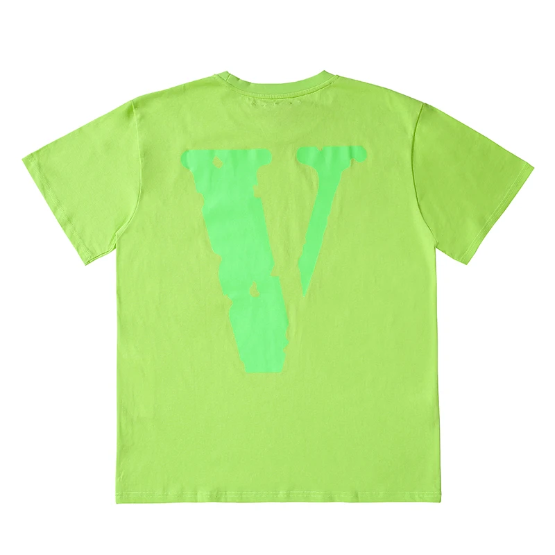 Spring and 2021 Summer New VLONE Fluorescent Green Big V Printing Loose Oversize Hip-hop Short-sleeved T-shirt for Men and Women
Spring and 2021 Summer New VLONE Fluorescent Green Big V Printing Loose Oversize Hip-hop Short-sleeved T-shirt for Men and Women