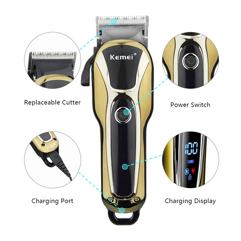 Kemei профессиональная электрическая Беспроводная Машинка для стрижки волос, парикмахерские инструменты для парикмахерских, светодиодный дисплей, мощный триммер, Wahl домашняя стрижка 45D
Kemei профессиональная электрическая Беспроводная Машинка для стрижки волос, парикмахерские инструменты для парикмахерских, светодиодный дисплей, мощный триммер, Wahl домашняя стрижка 45D