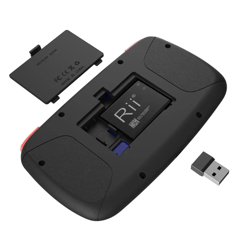 Rii i4 мини испанская клавиатура 2 4G Bluetooth с двумя режимами ручной гриф мышь