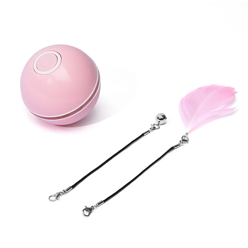 Smart Interactive Cat Toy Colorful LED Self Rotating Ball With Catnip Bell And Feather Toys USB Rechargeable Cat Kitten Ball Toy
Smart Interactive Cat Toy Colorful LED Self Rotating Ball With Catnip Bell And Feather Toys USB Rechargeable Cat Kitten Ball Toy