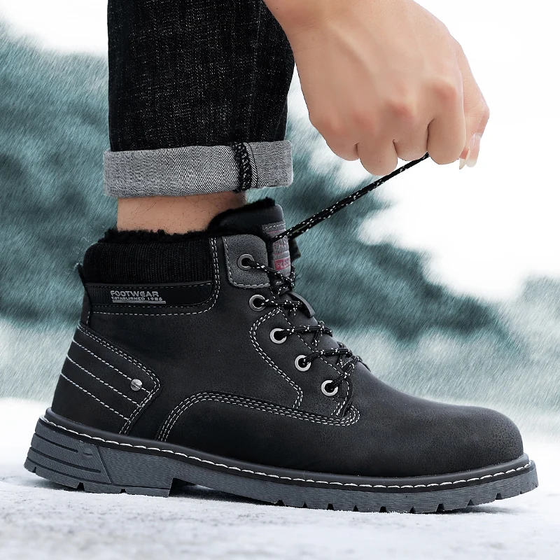 Men Leisure Shoes Men Casual Boots Outdoor Footwear Leather Shoes For Mens Fashion Causal Men's Sports Loafers Black
Men Leisure Shoes Men Casual Boots Outdoor Footwear Leather Shoes For Mens Fashion Causal Men's Sports Loafers Black