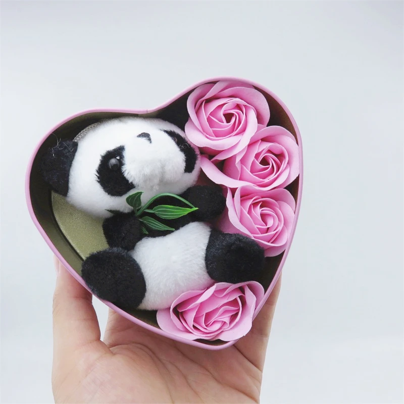 Handmade Lovely Plush Toys Panda Soap Flowers Heart Shape Gift Box Graduation Gift Creative Valentine's And Birthday for Girls
Handmade Lovely Plush Toys Panda Soap Flowers Heart Shape Gift Box Graduation Gift Creative Valentine's And Birthday for Girls