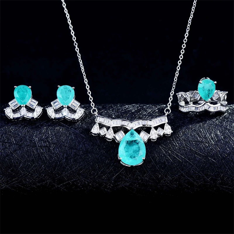 KOFSAC Elegant Cute Crown Blue Crystal Necklaces Rings Earrings Girl 925 Sterling Silver Jewelry Sets For Women Birthday Gifts
KOFSAC Elegant Cute Crown Blue Crystal Necklaces Rings Earrings Girl 925 Sterling Silver Jewelry Sets For Women Birthday Gifts