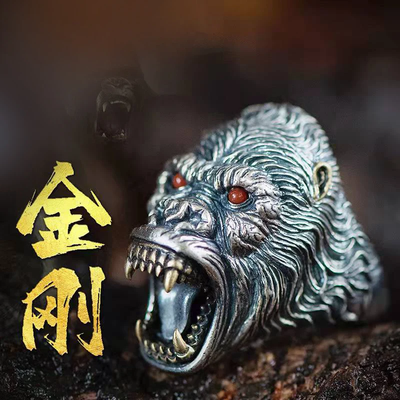 Guochao Creative Handmade Ring Men and Women Open Index Finger Ring Domineering Monkey Ring Ring Retro Trend Accessories
Guochao Creative Handmade Ring Men and Women Open Index Finger Ring Domineering Monkey Ring Ring Retro Trend Accessories