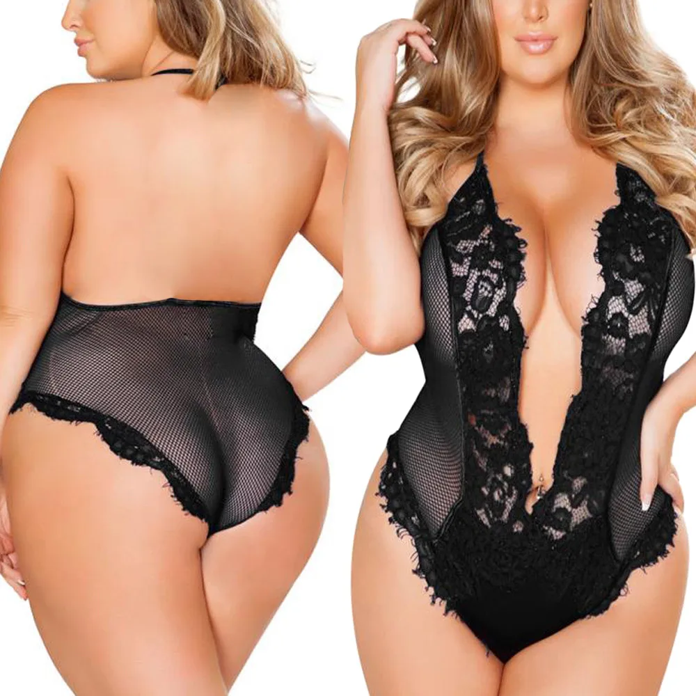 Women Plus Size Bra Lace Lingerie Sexy Bodysuit siamesed Bodydoll Sleepwear Comfortable Sexy Stylish Black Pajamas Suit
Women Plus Size Bra Lace Lingerie Sexy Bodysuit siamesed Bodydoll Sleepwear Comfortable Sexy Stylish Black Pajamas Suit
