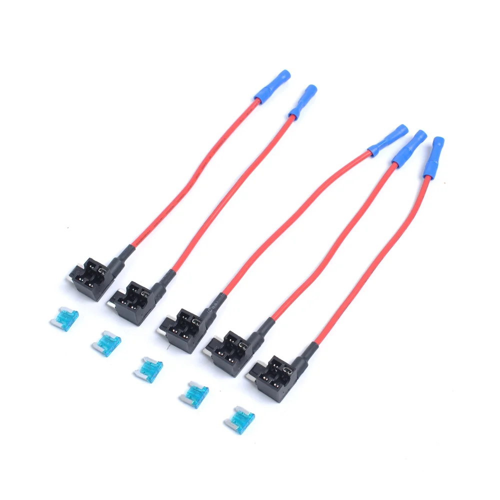 5 PCS 32V Mini Sized Car Fuse Holder Low Profile In-line Fuse Holder with 15A Fuses (Black)
5 PCS 32V Mini Sized Car Fuse Holder Low Profile In-line Fuse Holder with 15A Fuses (Black)