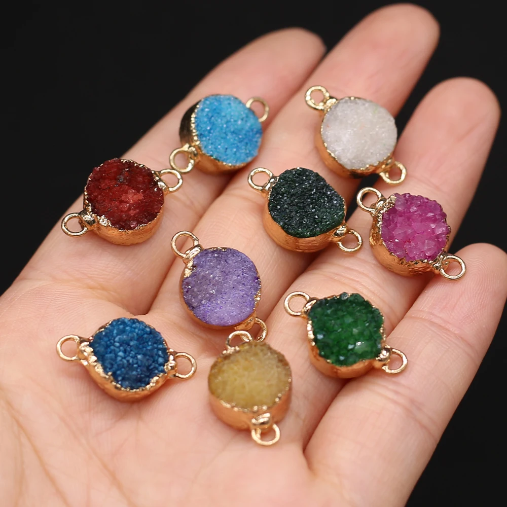 Natural Stone Gem Round Crystal Bud Connector Cute Elegant Charm Pendant Loose Bead Handmade DIY Necklace Bracelet Jewelry Make
Natural Stone Gem Round Crystal Bud Connector Cute Elegant Charm Pendant Loose Bead Handmade DIY Necklace Bracelet Jewelry Make