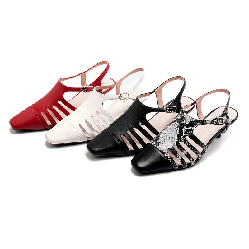 Genuine Leather Women Sandals Summer Cutout Causal Shoes Woman Square Toe High Heels Fashion Office Lady Sandals Sandalias Mujer
Genuine Leather Women Sandals Summer Cutout Causal Shoes Woman Square Toe High Heels Fashion Office Lady Sandals Sandalias Mujer