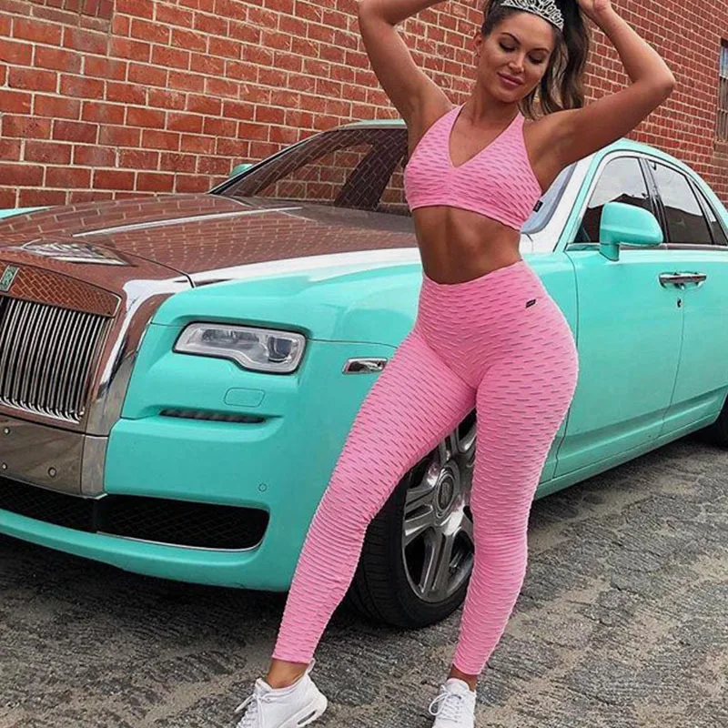 2018 Hot Jacquard Yoga Fitness Pants Suit Yoga Clothes Sports Running Suit, Female
2018 Hot Jacquard Yoga Fitness Pants Suit Yoga Clothes Sports Running Suit, Female