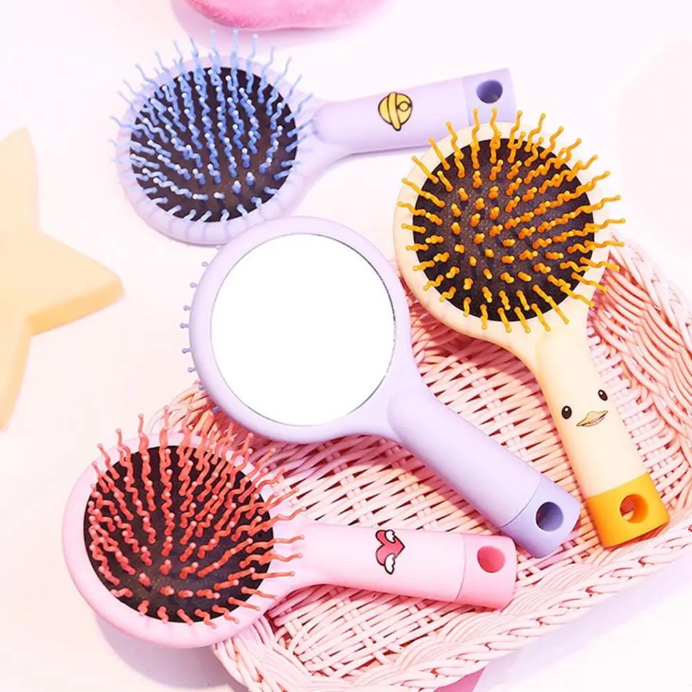 Useful Cartoon Hair Comb with Mirror ABS Anti-static Cartoon Massage Comb for Home Mini Comb Brush 
Useful Cartoon Hair Comb with Mirror ABS Anti-static Cartoon Massage Comb for Home Mini Comb Brush