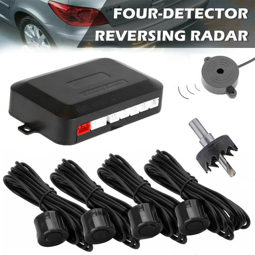 4x Car Parking Sensors Auto Rear Reverse Audio Buzzer Alarm Detector Kit Parking Radar Bumper Guard Reversing Parking System
4x Car Parking Sensors Auto Rear Reverse Audio Buzzer Alarm Detector Kit Parking Radar Bumper Guard Reversing Parking System