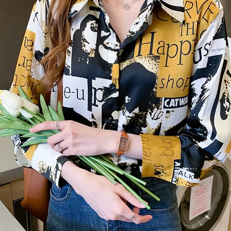 Galen Printed 2021 Spring Summer Fashion New Palace Style Retro Lapels Button Chiffon Shirt Long-Sleeve Women 's Top Clothes
Galen Printed 2021 Spring Summer Fashion New Palace Style Retro Lapels Button Chiffon Shirt Long-Sleeve Women 's Top Clothes