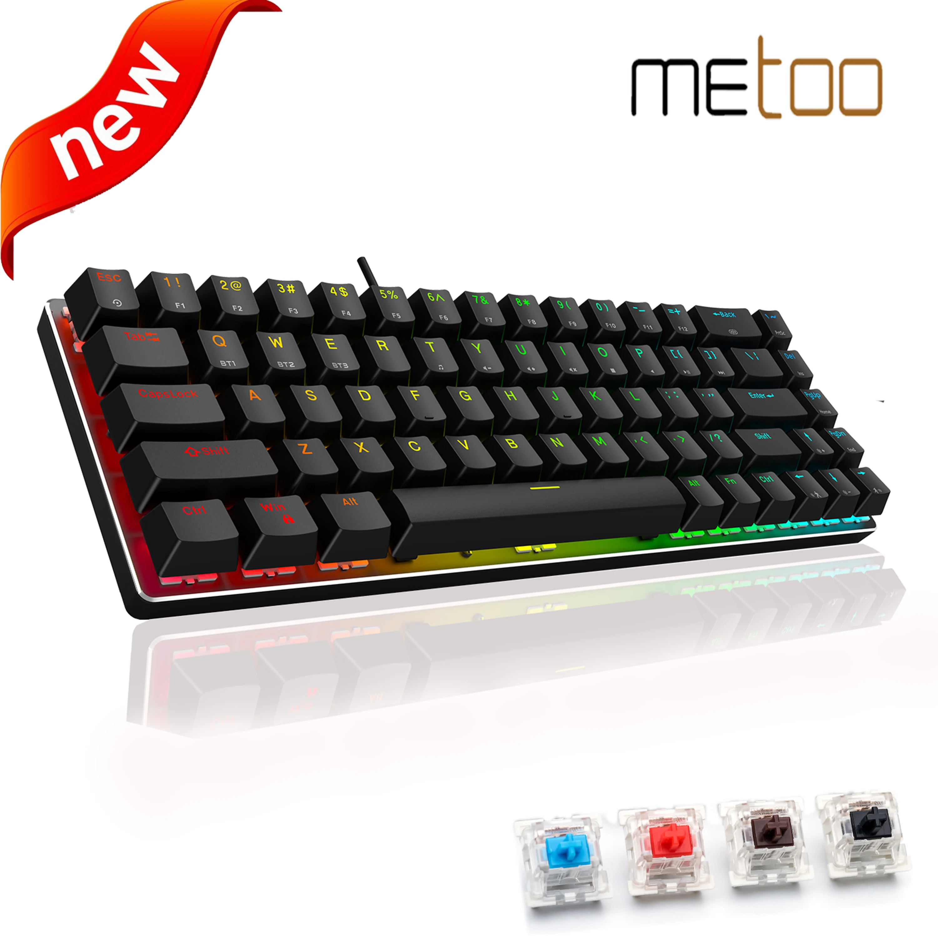 Механическая игровая клавиатура Metoo с Bluetooth, беспроводная клавиатура с RGB-подсветкой и bluetooth 5,0 3,0G USB/Type-C для телефона и планшета
Механическая игровая клавиатура Metoo с Bluetooth, беспроводная клавиатура с RGB-подсветкой и bluetooth 5,0 3,0G USB/Type-C для телефона и планшета