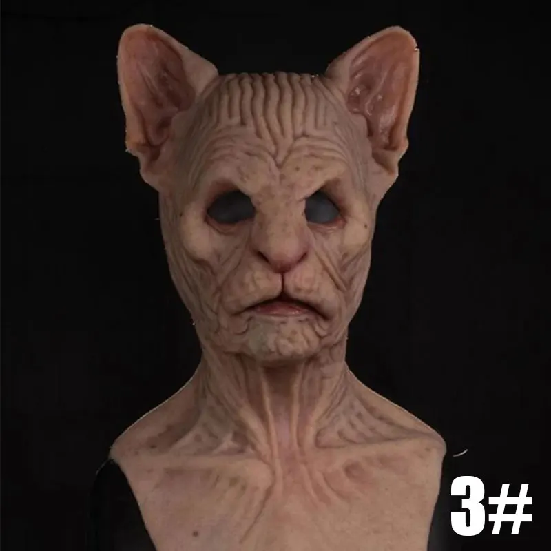 Hairless Cat Face Cover Halloween Fancy Cosplay Face Cover Hairless Cat Animal Face Cover Costume Latex Headgear J99Stor
Hairless Cat Face Cover Halloween Fancy Cosplay Face Cover Hairless Cat Animal Face Cover Costume Latex Headgear J99Stor