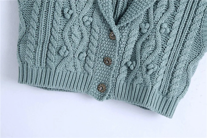 New Vintage Women V-Neck Sweaters Nice New Ladies Twist Knitted Coats Elegant Female Chic Diamond Button Cardigan
New Vintage Women V-Neck Sweaters Nice New Ladies Twist Knitted Coats Elegant Female Chic Diamond Button Cardigan