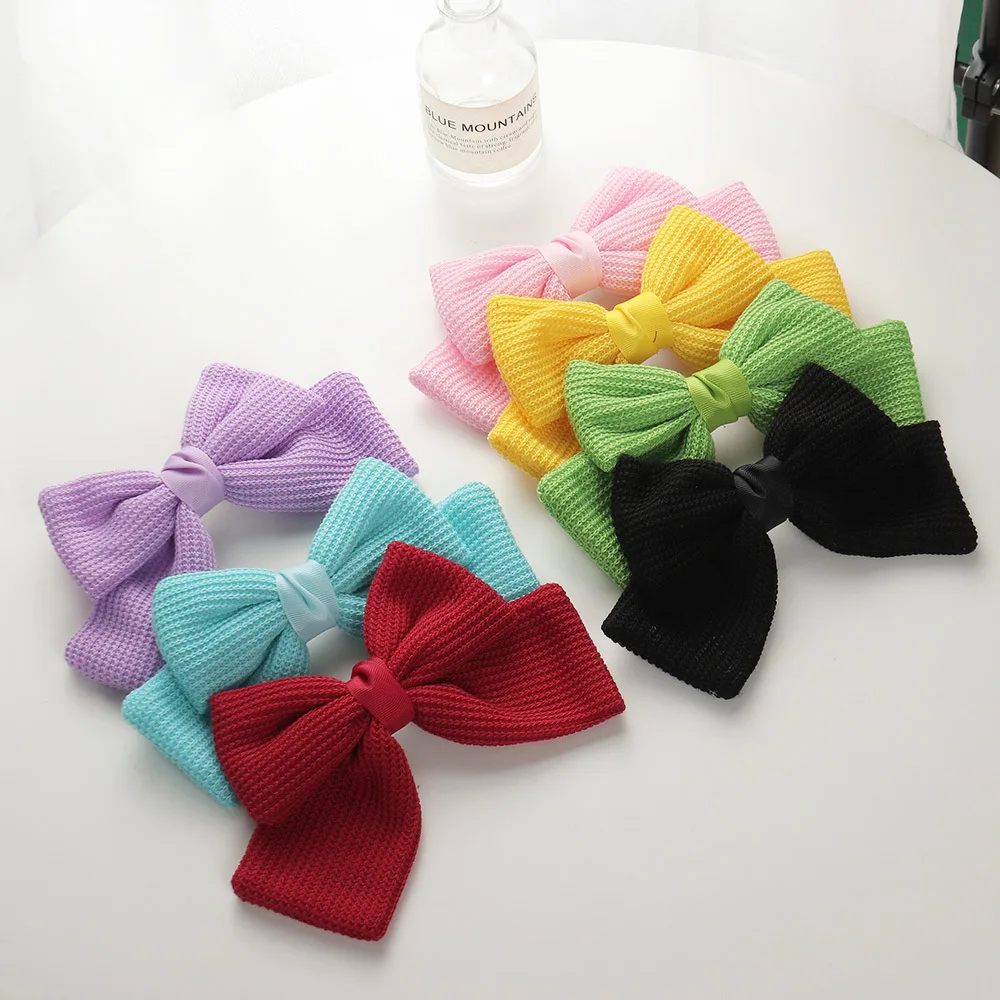 New arrival women vintage Bright Yarn candy color bow hairpins girl's party hair clips Hair accessories
New arrival women vintage Bright Yarn candy color bow hairpins girl's party hair clips Hair accessories