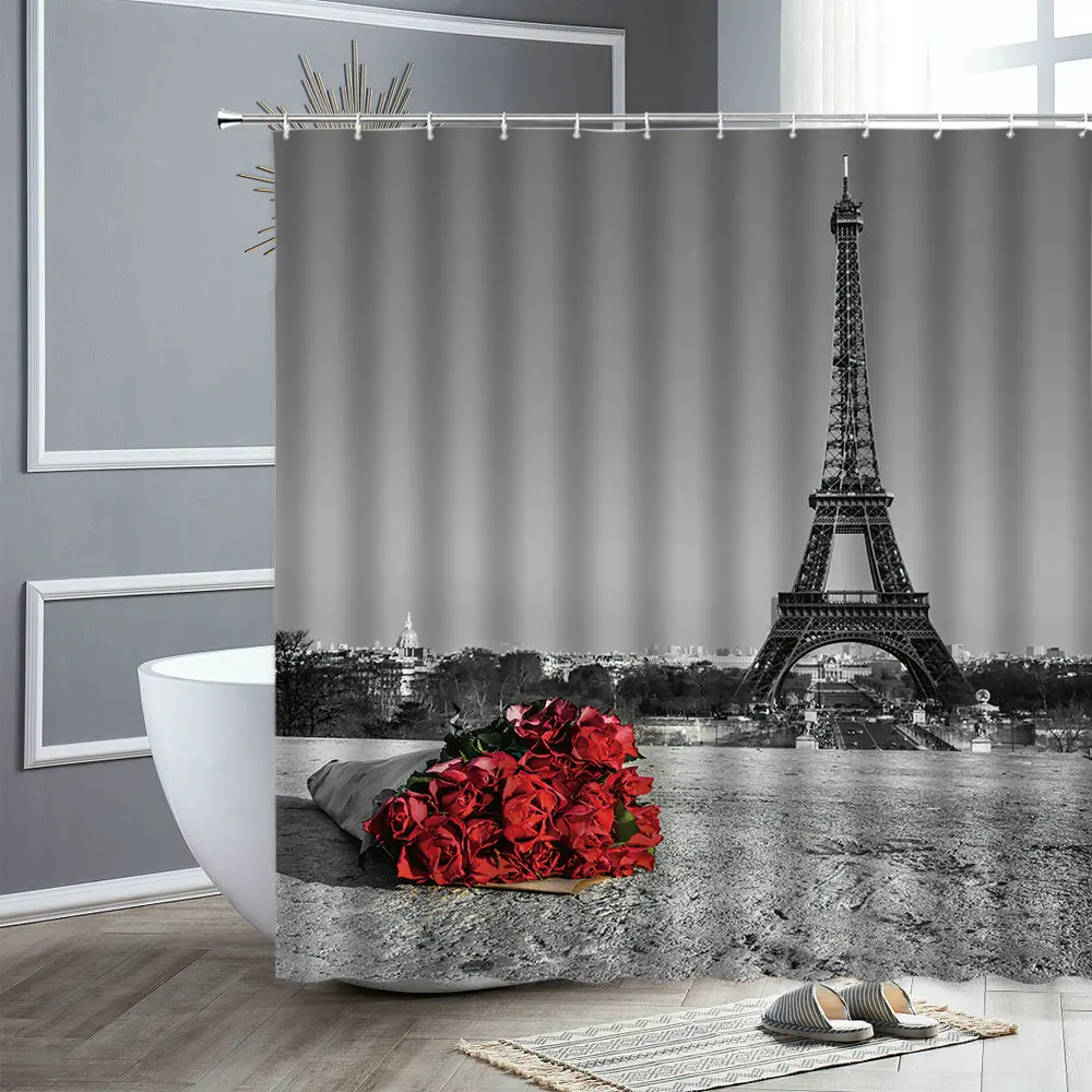 Retro Paris Tower Shower Curtain Landscape Building Waterproof Polyester Fabric Bathroom Curtains Bath Screen Bathtub Decor
Retro Paris Tower Shower Curtain Landscape Building Waterproof Polyester Fabric Bathroom Curtains Bath Screen Bathtub Decor