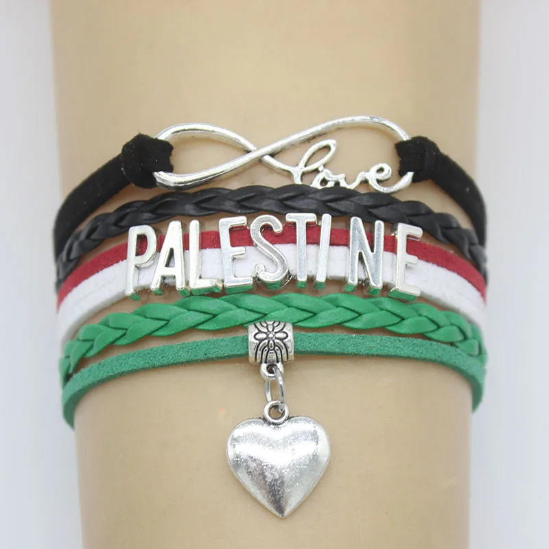 Palestine Bracelet Infinity Love Leather Multilayer Fashion Charm Bracelet 
Palestine Bracelet Infinity Love Leather Multilayer Fashion Charm Bracelet