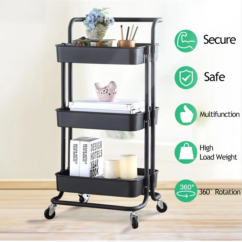 Kitchen Furniture 3 Tier Storage Trolley Cart Kitchen Organizer Bathroom Furniture Movable Shelf Wheels Household Stand Holder
Kitchen Furniture 3 Tier Storage Trolley Cart Kitchen Organizer Bathroom Furniture Movable Shelf Wheels Household Stand Holder