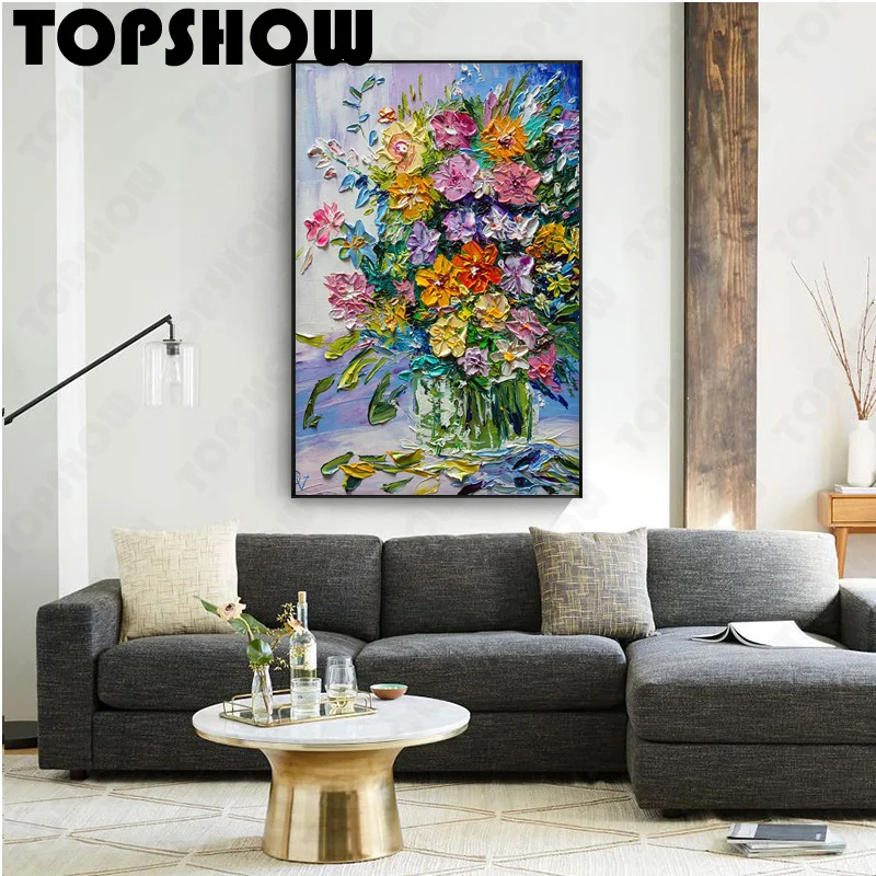 Bouquet Of Flowers Large Original Hand Painted Abstract Oil Painting Handmade Oil Painting Wall Art For Home Living Room
Bouquet Of Flowers Large Original Hand Painted Abstract Oil Painting Handmade Oil Painting Wall Art For Home Living Room