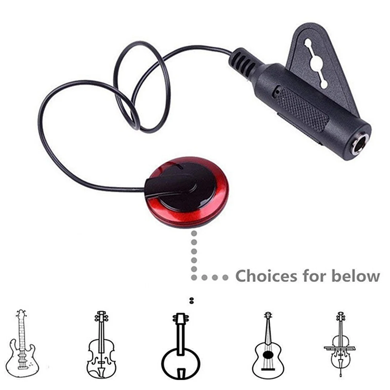 Guitar Pickup Professional 6.35mm Piezo Contact Mic Pickup For Guitar Violin Banjo Mandolin Ukulele Guitar Accessories
Guitar Pickup Professional 6.35mm Piezo Contact Mic Pickup For Guitar Violin Banjo Mandolin Ukulele Guitar Accessories