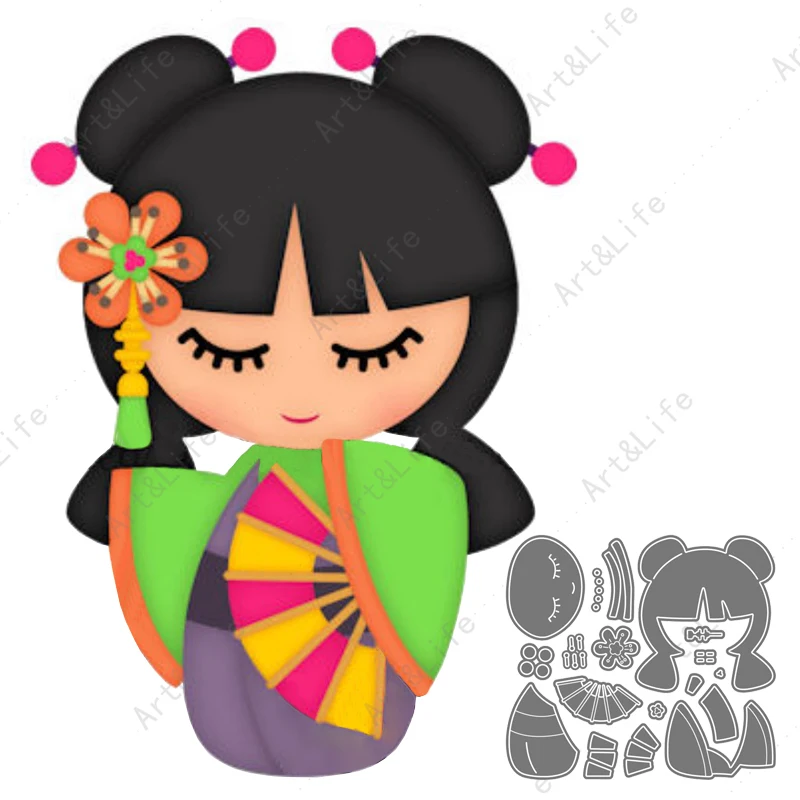 New Metal Cutting Dies Japanese Girl Crafts Stencils for Scrapbooking Album Paper Card Embossing Die Cut Knife Mould Blade Punch
New Metal Cutting Dies Japanese Girl Crafts Stencils for Scrapbooking Album Paper Card Embossing Die Cut Knife Mould Blade Punch