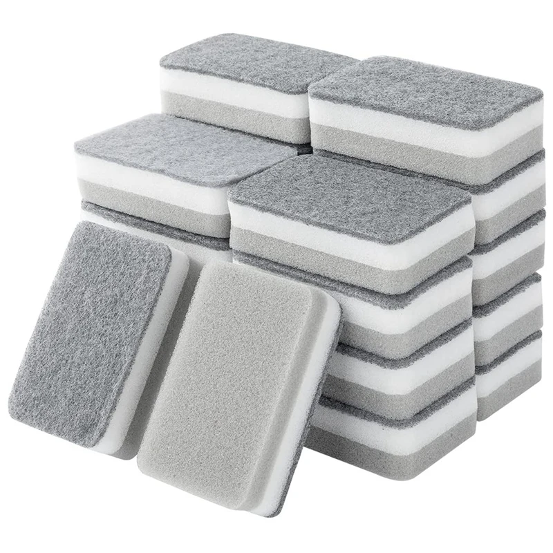 Practical Heavy Duty Scrub Sponges,Dual-Sided Dishwashing Sponge for Kitchen,Multi-Use Deep Cleaning Scrub Sponge,Gray 20 Pcs
Practical Heavy Duty Scrub Sponges,Dual-Sided Dishwashing Sponge for Kitchen,Multi-Use Deep Cleaning Scrub Sponge,Gray 20 Pcs