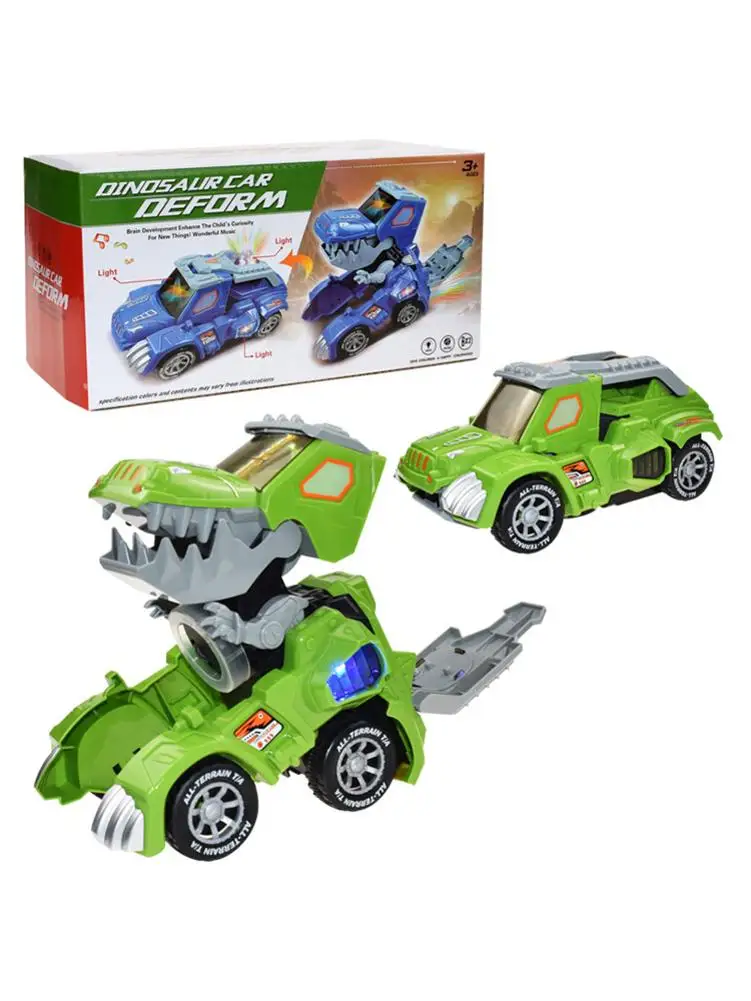 New Dinosaur Transforming Car LED Flashing Car Toy Transformation RC Car With Music Cool Gift For Kid Toddlers
New Dinosaur Transforming Car LED Flashing Car Toy Transformation RC Car With Music Cool Gift For Kid Toddlers