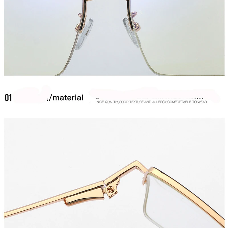MIZHO High Quality Optical glasses Oversized Square Frame Rays Radiation Silver Anti Blue Light Glasses Protector Windows Women
MIZHO High Quality Optical glasses Oversized Square Frame Rays Radiation Silver Anti Blue Light Glasses Protector Windows Women