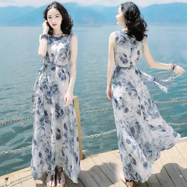 2021 summer dress sleeveless dress skirt cultivate one's morality Bohemian dress seaside holiday beach dress
2021 summer dress sleeveless dress skirt cultivate one's morality Bohemian dress seaside holiday beach dress