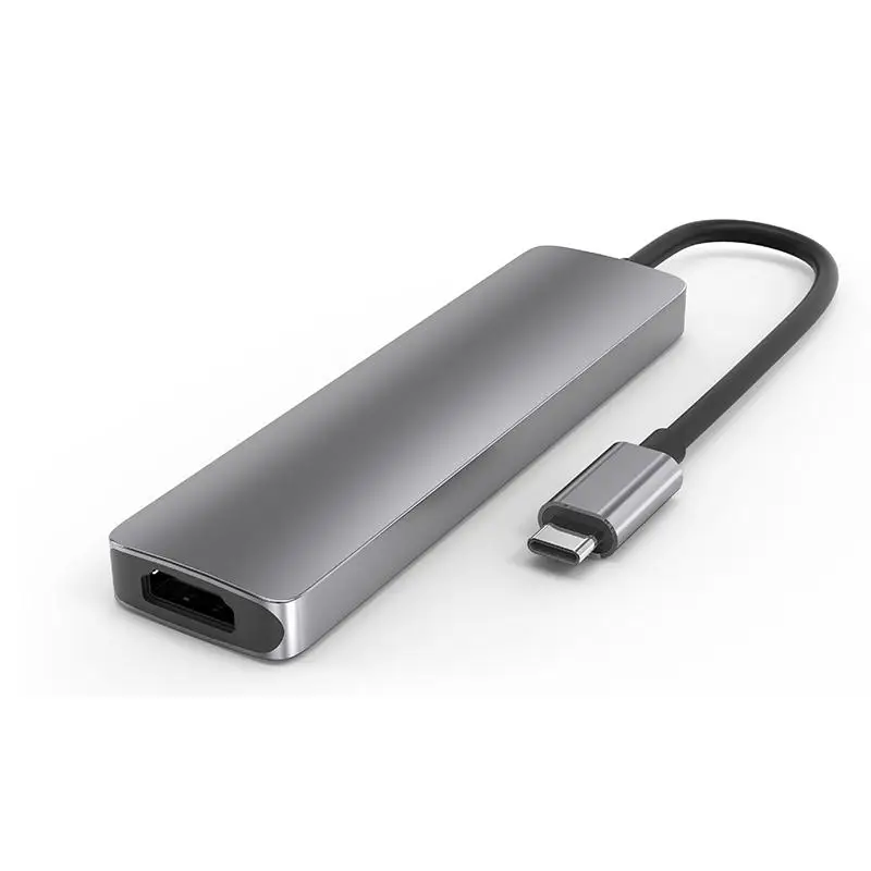 6 in 1 Type C To Hdmi-compatible Hub Usb3.0 Hub Splitter Type C Docking Station One-piece stretch TF/sd card reading
6 in 1 Type C To Hdmi-compatible Hub Usb3.0 Hub Splitter Type C Docking Station One-piece stretch TF/sd card reading