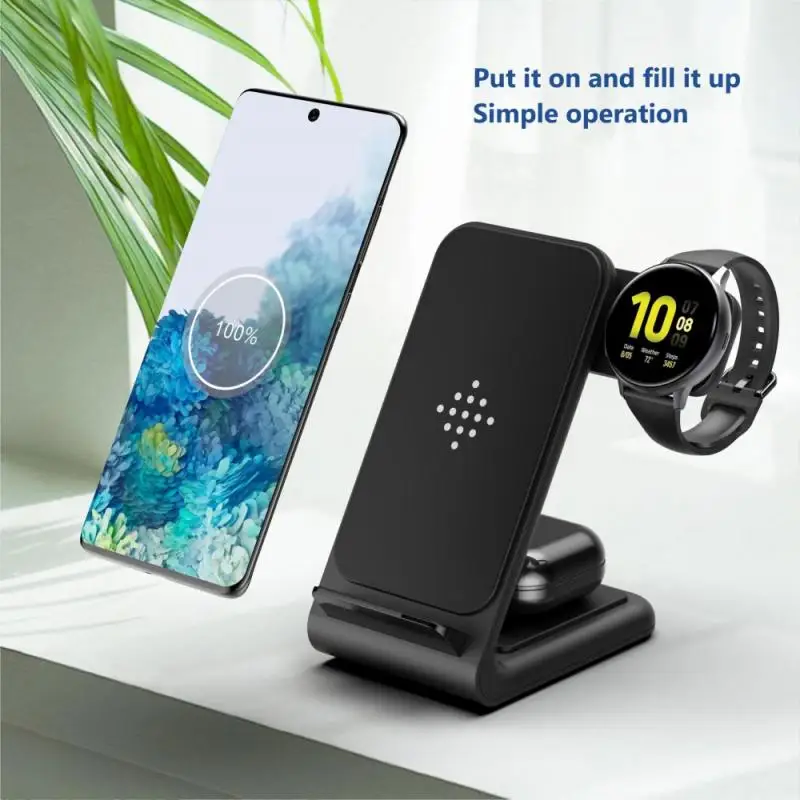 3 In 1 Wireless Charger 15W Fast Charging For IPhone 12 Pro/XR/Xs Max Samsung For Samsung Galaxy Watch /Galaxy Buds
3 In 1 Wireless Charger 15W Fast Charging For IPhone 12 Pro/XR/Xs Max Samsung For Samsung Galaxy Watch /Galaxy Buds