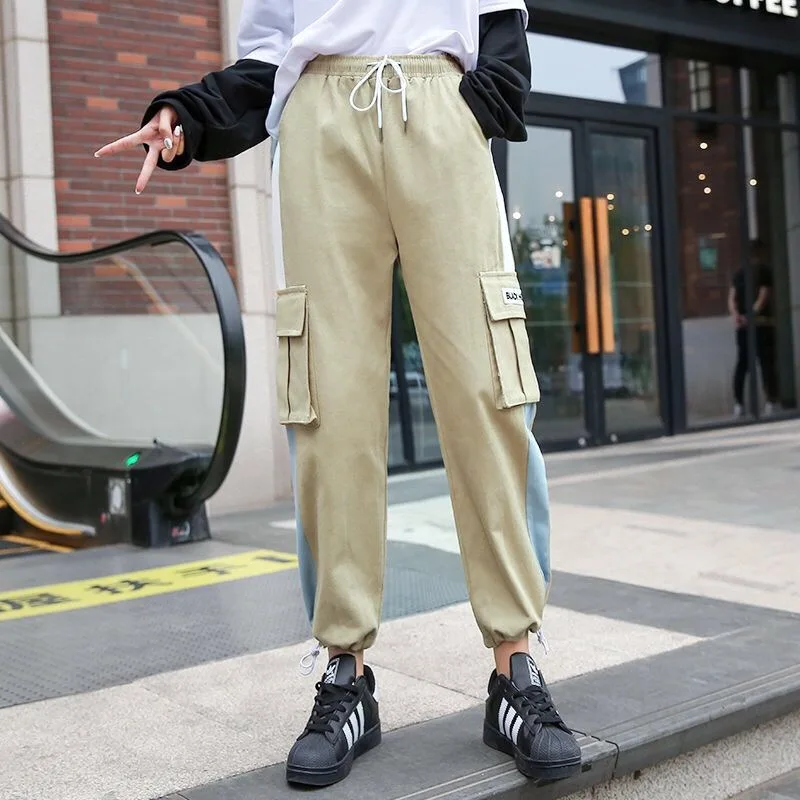 Hip Hop Streetwear Sweatpants Women Cargo Pants High Waist Pockets Casual Trousers Female Loose Korean Femme Pantalon
Hip Hop Streetwear Sweatpants Women Cargo Pants High Waist Pockets Casual Trousers Female Loose Korean Femme Pantalon