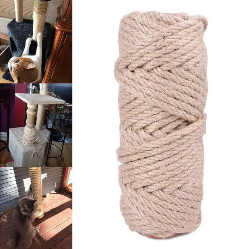 DIY кот скребок веревка витая сизальная верёвка Замена кошка дерево когтеточка