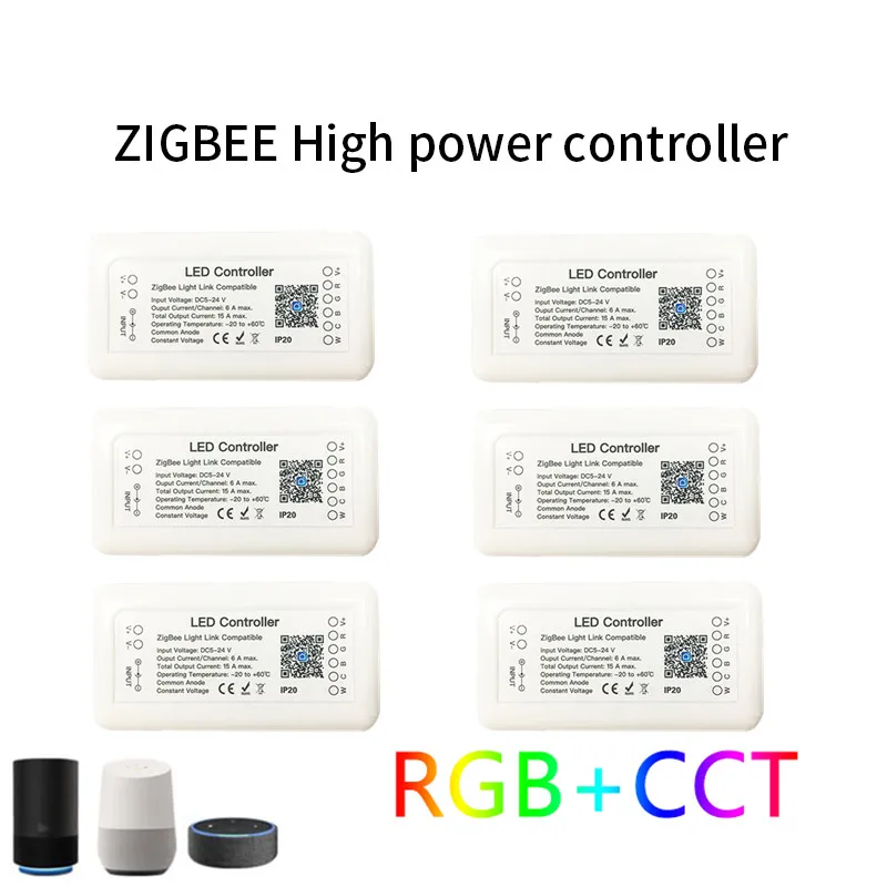 Tuya Zigbee Smart LED Controller RGB+CCT Light Strip Controller DC12-24V Work With Alexa Google Assistant Smartphone APP Control
Tuya Zigbee Smart LED Controller RGB+CCT Light Strip Controller DC12-24V Work With Alexa Google Assistant Smartphone APP Control