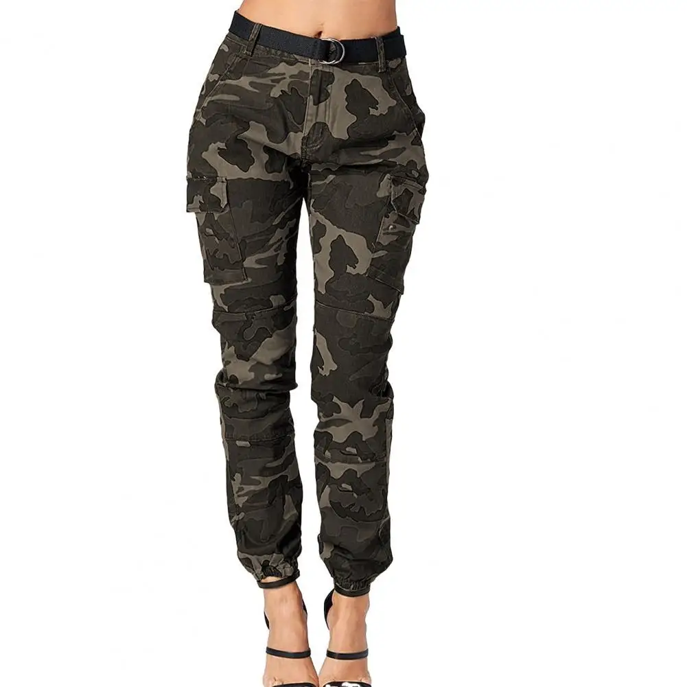 2021 Summer Women Pants Solid Color Camouflage Print Casual Slim Cargo Pants Multi Pockets Mid Rise Ankle Tie Pants Streetwear
2021 Summer Women Pants Solid Color Camouflage Print Casual Slim Cargo Pants Multi Pockets Mid Rise Ankle Tie Pants Streetwear