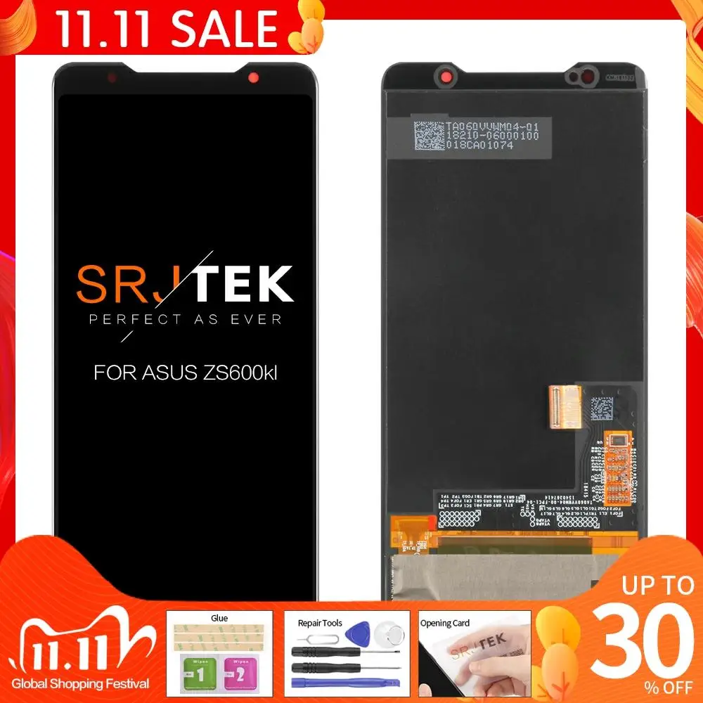 Оригинальный активно-матричные осид, Экран для Asus ROG phone ZS600kl ЖК-дисплей Дисплей кодирующий преобразователь сенсорного экрана в сборе Экран ...
Оригинальный активно-матричные осид, Экран для Asus ROG phone ZS600kl ЖК-дисплей Дисплей кодирующий преобразователь сенсорного экрана в сборе Экран ...