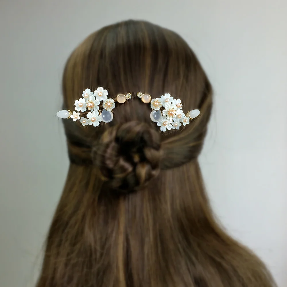 2pc Chinese Hairpin Freshwater Pearl Shell Flower Hair Pins Hair Pin Bridal Wedding Hair Accessories Pince Cheveux WIGO1484
2pc Chinese Hairpin Freshwater Pearl Shell Flower Hair Pins Hair Pin Bridal Wedding Hair Accessories Pince Cheveux WIGO1484