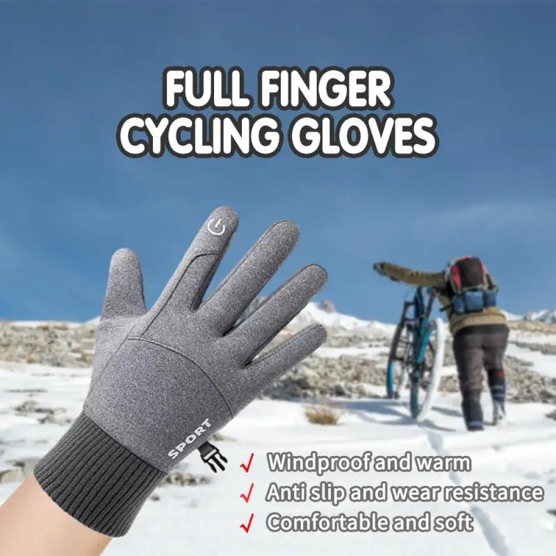 Autumn Winter Cycling Full Finger Gloves Windproof Touch Screen Motorcycle Bike Outdoor Sports Wear Resistant Breathable Gloves
Autumn Winter Cycling Full Finger Gloves Windproof Touch Screen Motorcycle Bike Outdoor Sports Wear Resistant Breathable Gloves