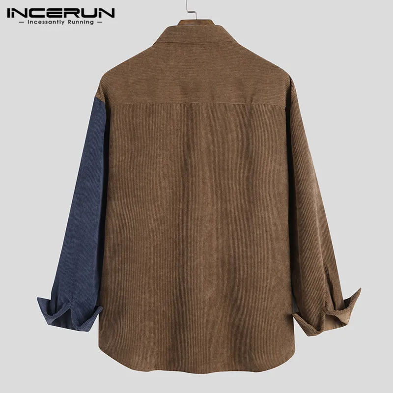Men Corduroy Shirt Patchwork Pockets Lapel Vintage Button Long Sleeve Tops 2021 Autumn Streetwear Casual Camisas INCERUN S-3XL
Men Corduroy Shirt Patchwork Pockets Lapel Vintage Button Long Sleeve Tops 2021 Autumn Streetwear Casual Camisas INCERUN S-3XL