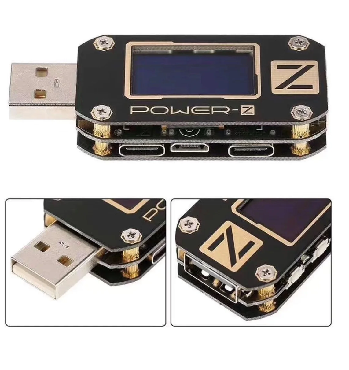 Power Z POWER-Z USB Tester Type-C PD QC 3.0 2.0 Charger Voltage Current Ripple Dual Type-C KM001 Volt Meter Power Bank Detector
Power Z POWER-Z USB Tester Type-C PD QC 3.0 2.0 Charger Voltage Current Ripple Dual Type-C KM001 Volt Meter Power Bank Detector