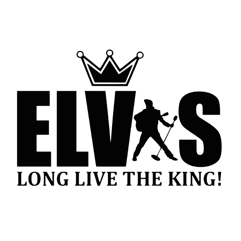 

S51332# Various Sizes/Colors Car Stickers Vinyl Decal For ELVIS LONG LIVE THE KING Motorcycle Decorative Accessories Creative