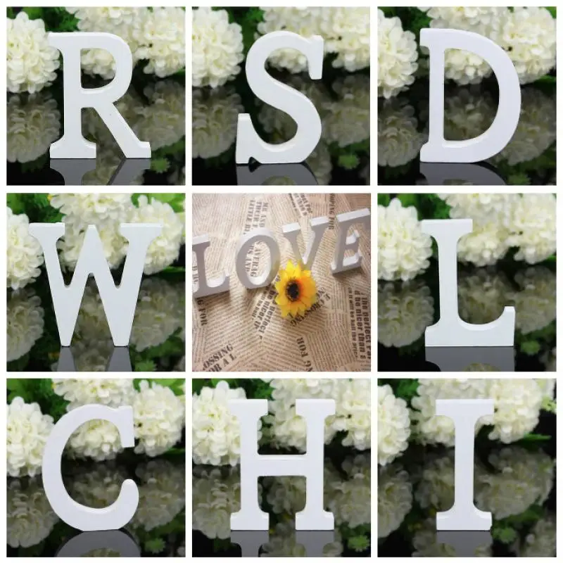 DIY White Wood Letter Alphabet Personalised Name Design Art Crafts Free Standing Xmas Birthday Wedding Party Home Decoration
DIY White Wood Letter Alphabet Personalised Name Design Art Crafts Free Standing Xmas Birthday Wedding Party Home Decoration