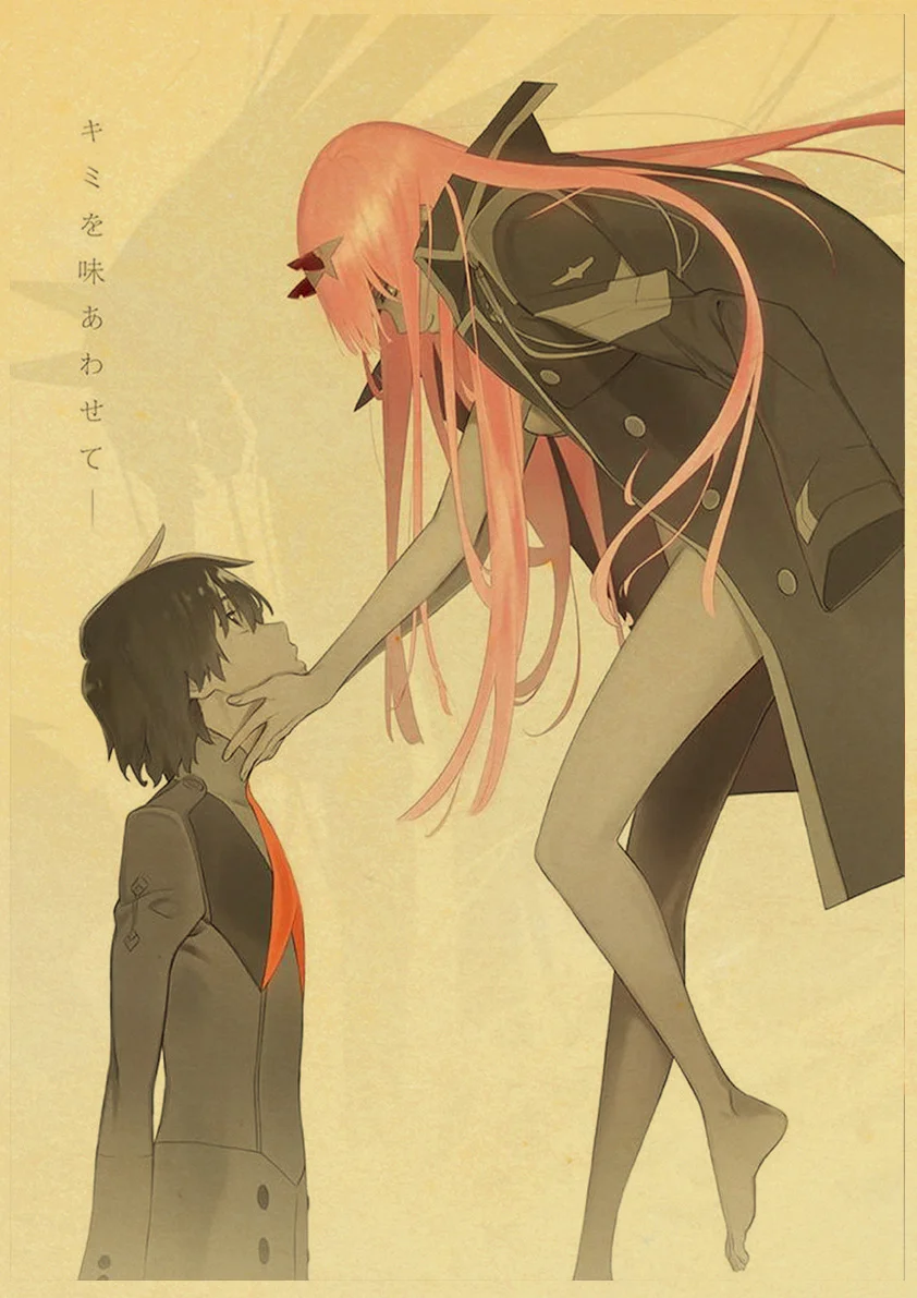 Classic Anime DARLING in the FRANXX Kraft Paper Retro Posters Painting Wall Poster Modern Art Poster For Kids Room/Bar Decor
Classic Anime DARLING in the FRANXX Kraft Paper Retro Posters Painting Wall Poster Modern Art Poster For Kids Room/Bar Decor