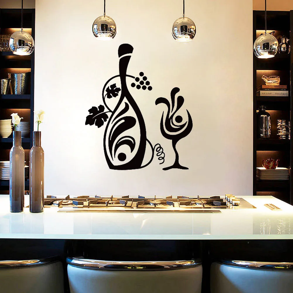 Бутылка виноградного вина и наклейка на стекло стену Креативный дизайн Цветочный настенные кухонные наклейки Настенный декор украшение дл...
Бутылка виноградного вина и наклейка на стекло стену Креативный дизайн Цветочный настенные кухонные наклейки Настенный декор украшение дл...