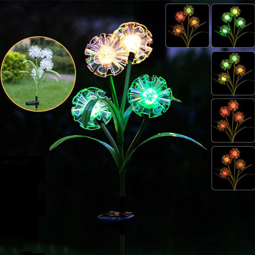 1Pc Dandelion Solar Power Led Outdoor Light Waterproof Ip55 Muticolor Flower Garden Lamp for Yard Patio Street Decoration
1Pc Dandelion Solar Power Led Outdoor Light Waterproof Ip55 Muticolor Flower Garden Lamp for Yard Patio Street Decoration