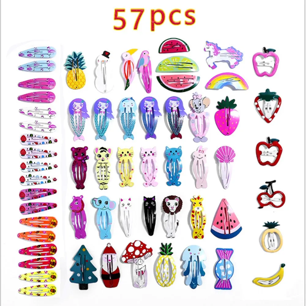 Lots of Cartoon Animal BB Hair Clips Children for Baby Girls Kids Cute Hairpins Bears Tigers Rabbits Fruits Colorful Snap Clips
Lots of Cartoon Animal BB Hair Clips Children for Baby Girls Kids Cute Hairpins Bears Tigers Rabbits Fruits Colorful Snap Clips