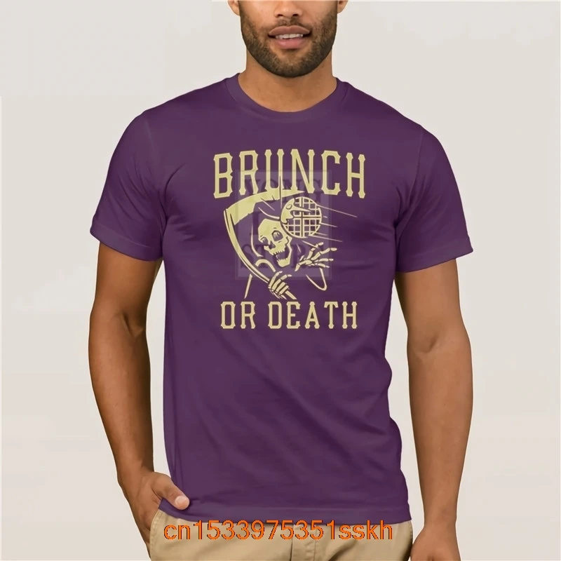 New Trendy Fashion Printed men's T Shirt 100% Cotton Brunch or dea th trendy Creative Graphic T Shirt Top Personality T Shirt 
New Trendy Fashion Printed men's T Shirt 100% Cotton Brunch or dea th trendy Creative Graphic T Shirt Top Personality T Shirt